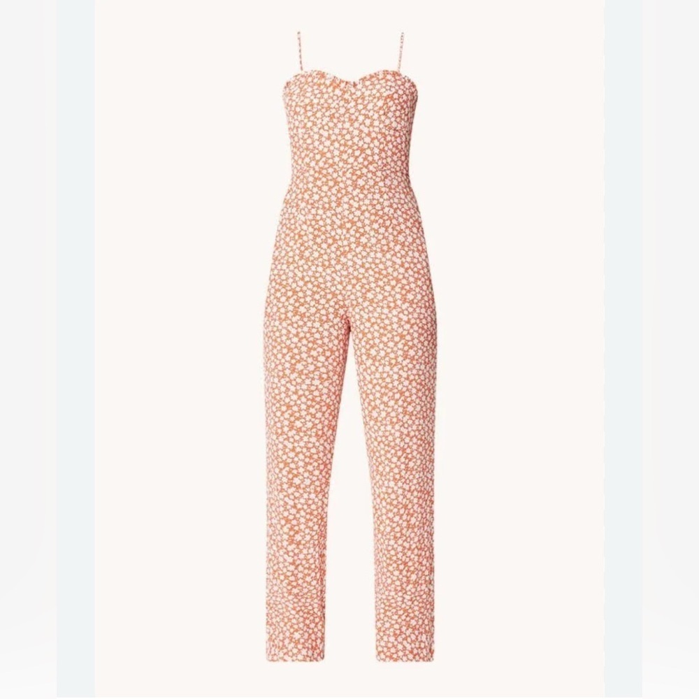 MNG Floral Pink Jumpsuit M - Picture 5 of 15